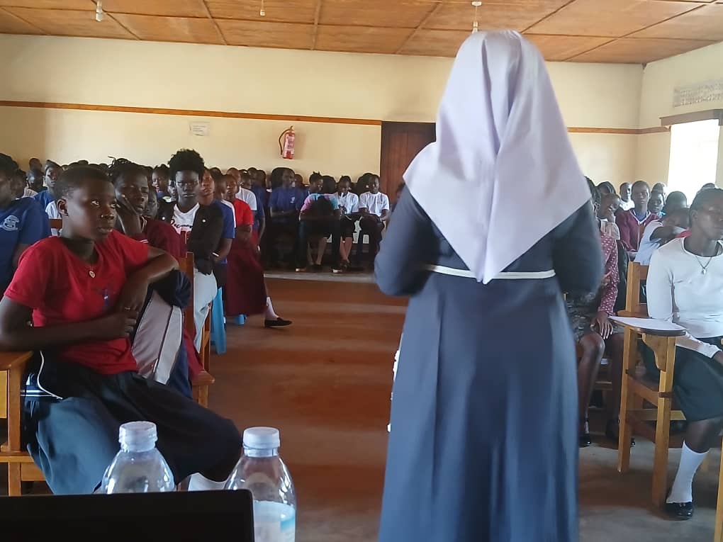 St.Bakhita Team after meeting with Bishop of Nebbi